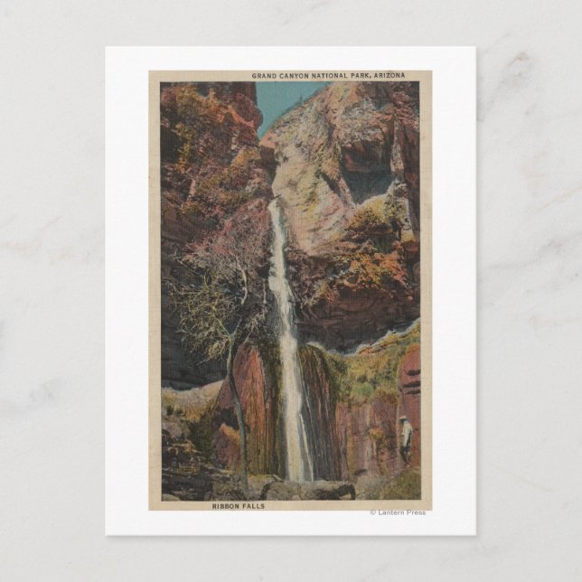 Carte Postale Arizona - Vue des chutes Ribbon à Grand Canyon (Devant)