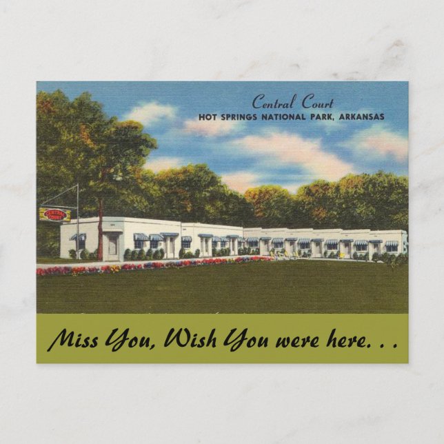 Carte Postale Arkansas, Cour centrale (Devant)
