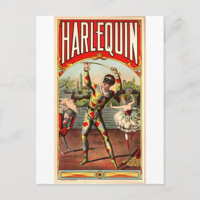 Carte Postale Arlequin (Devant)