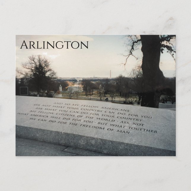 Carte Postale arlington jfk (Devant)