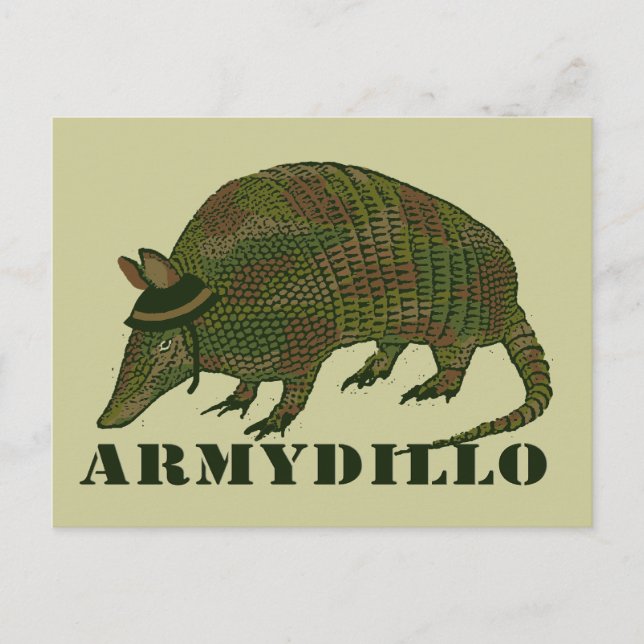 Carte Postale Armadillo de l'armée (Devant)