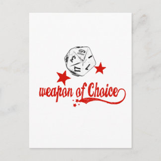 Carte Postale arme de choix