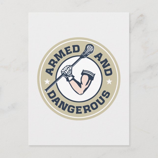 Carte Postale Armé et dangereux (Devant)