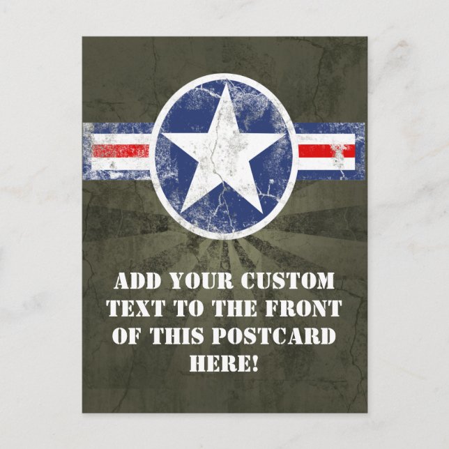 Carte Postale Armée Air Corps Vintage (Devant)