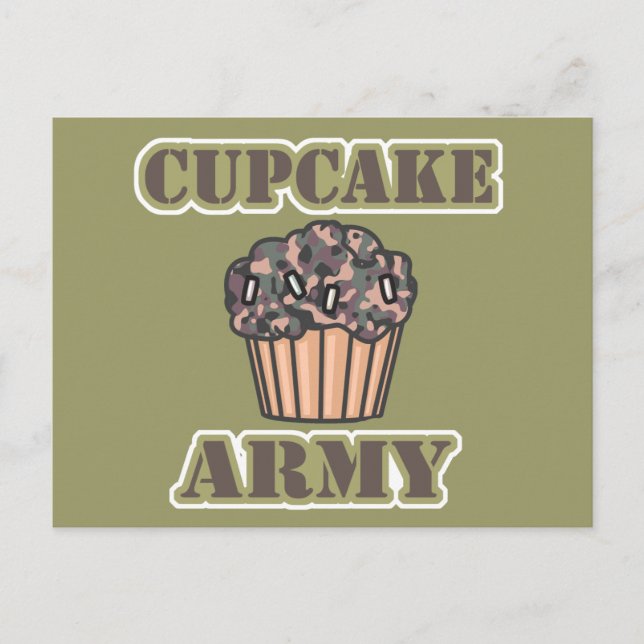 Carte Postale Armée Cupcake (Devant)