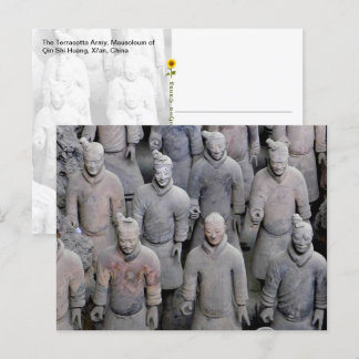 Carte Postale Armée de terre, Xi'an, Chine -