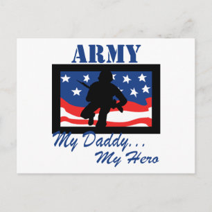 Carte Postale Armée Mon papa Mon héros