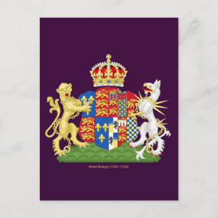 Carte Postale Armoiries Anne Boleyn