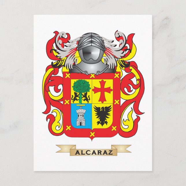 Carte Postale Armoiries d'Alcaraz (crête de famille) (Devant)