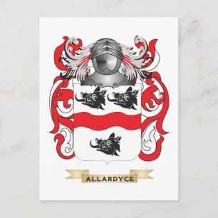 Carte Postale Armoiries d'Allardyce (crête de famille)