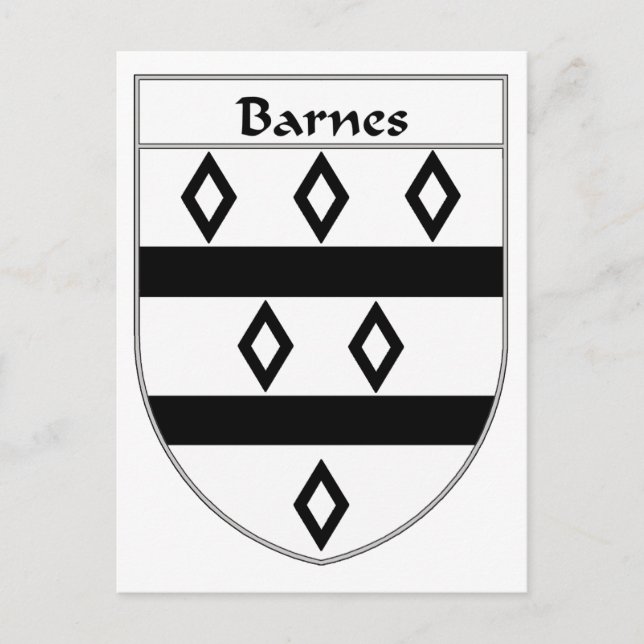 Carte Postale Armoiries de Barnes/crête de famille (Devant)