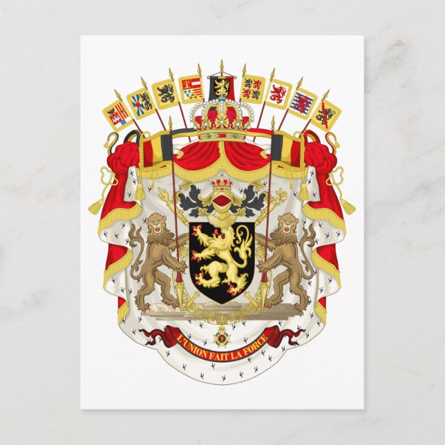 Carte postale Armoiries de Belgique (Devant)