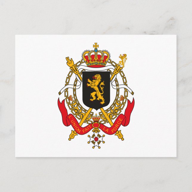 Carte postale Armoiries de Belgique (Devant)