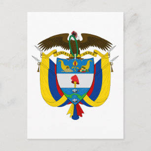 Carte postale Armoiries de Colombie