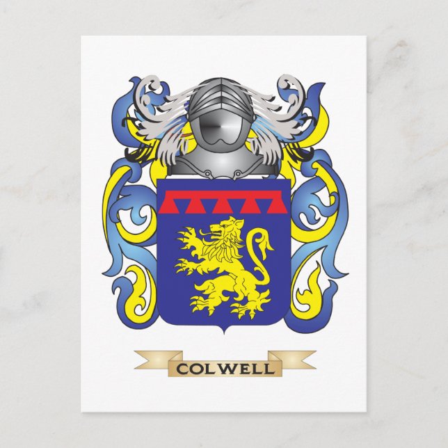 Carte Postale Armoiries de Colwell (Devant)