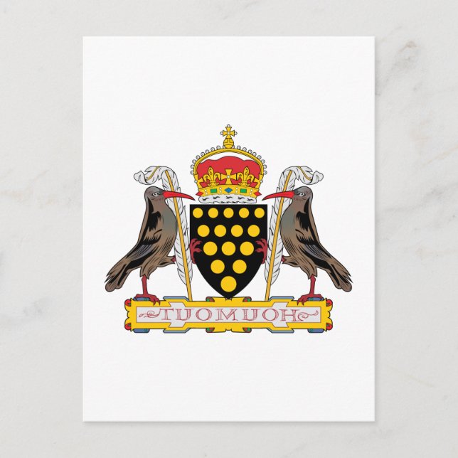 Carte Postale Armoiries de Cornwall (Devant)