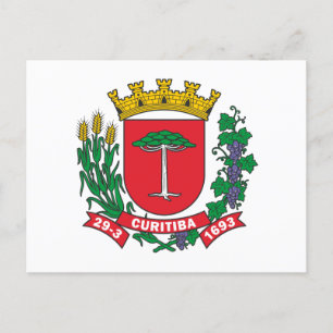 Carte Postale Armoiries de Curitiba, Brésil