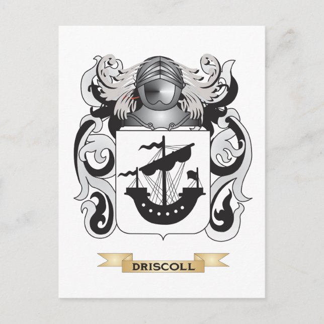 Carte Postale Armoiries de Driscoll (Devant)