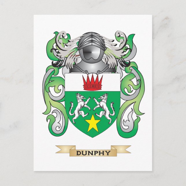 Carte Postale Armoiries de Dunphy (Devant)