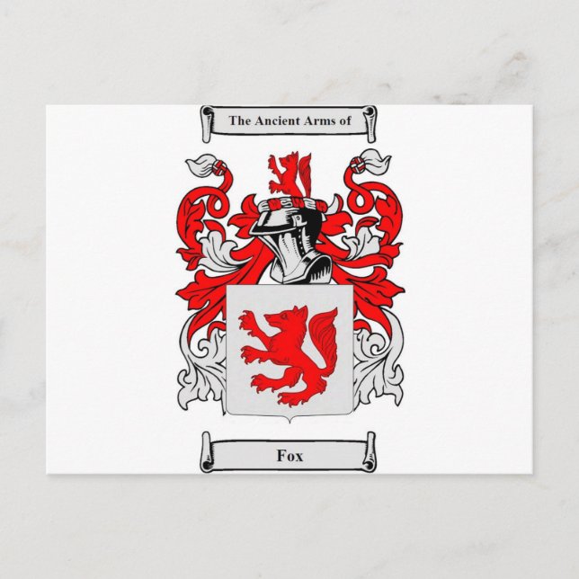 Carte Postale Armoiries de Fox (allemand) (Devant)