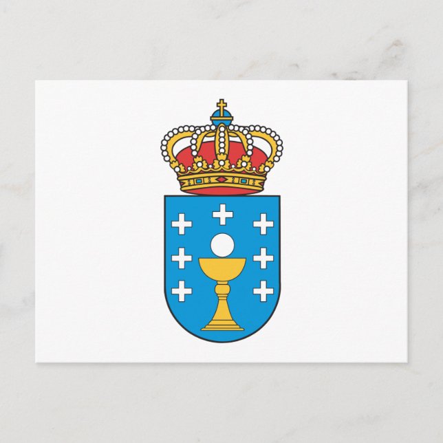 Carte postale Armoiries de Galicia (Devant)
