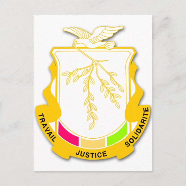 Carte Postale Armoiries de Guinée GN (Devant)