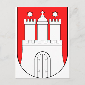 Carte Postale Armoiries de Hambourg