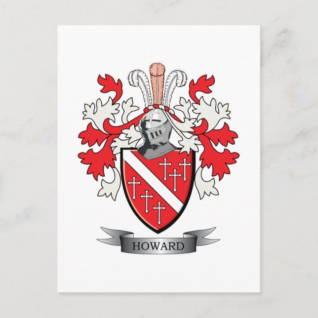 Carte Postale Armoiries de Howard (Devant)