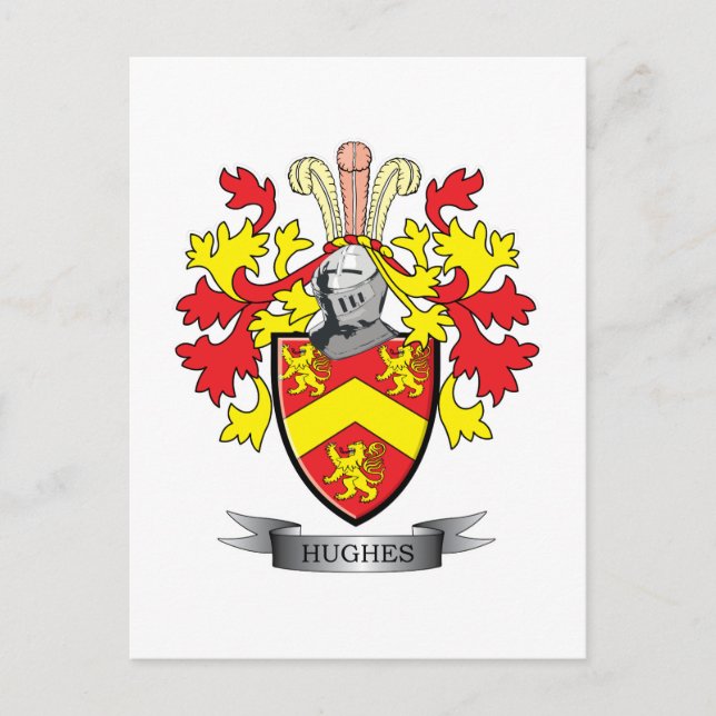 Carte Postale Armoiries de Hughes (Devant)