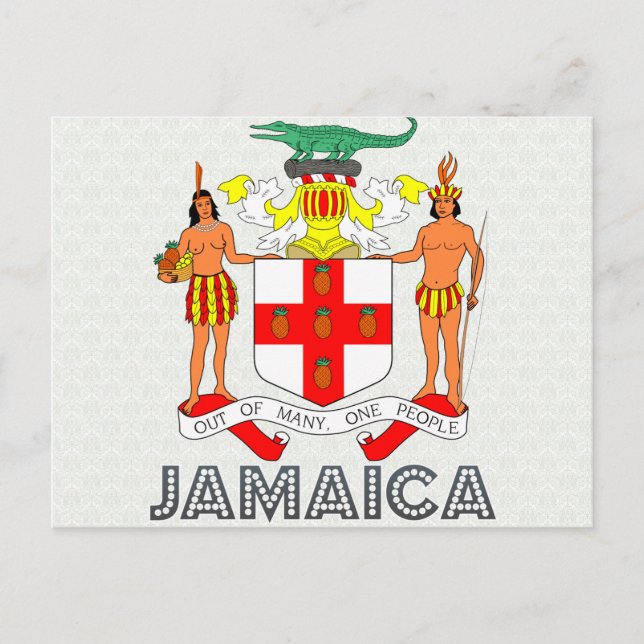 Carte Postale Armoiries de Jamaïque (Devant)