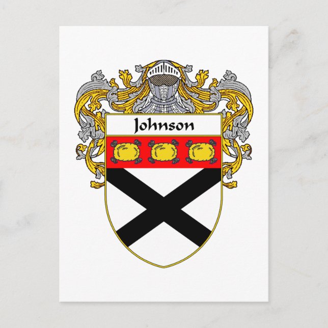 Carte Postale Armoiries de Johnson (mannequins) (Devant)