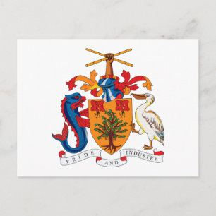 Carte postale Armoiries de la Barbade