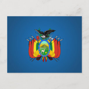 Carte Postale Armoiries de la Bolivie