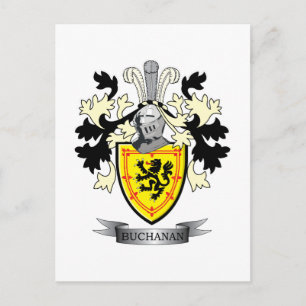 Carte Postale Armoiries de la famille Buchanan
