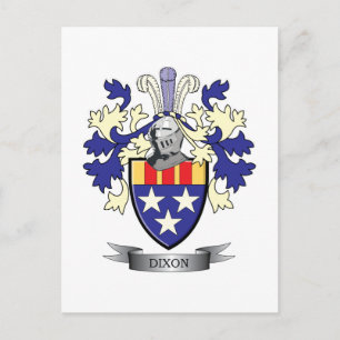 Carte Postale Armoiries de la famille Dixon
