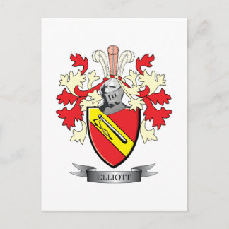 Carte Postale Armoiries de la famille Elliott