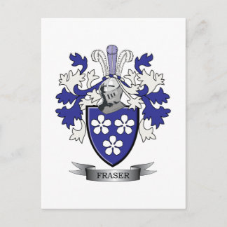 Carte Postale Armoiries de la famille Fraser