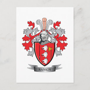 Carte Postale Armoiries de la famille Rankin