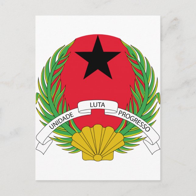 Carte Postale Armoiries de la Guinée-Bissau (Devant)