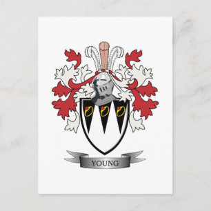 Carte Postale Armoiries de la jeune famille Crest