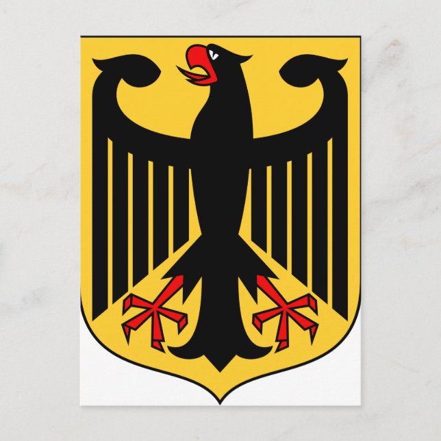 Carte Postale Armoiries de l'Allemagne (Devant)