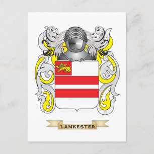 Carte Postale Armoiries de Lankester (crête de famille)