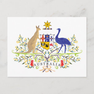 Carte Postale Armoiries De L'Australie