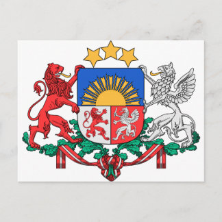Carte Postale Armoiries de Lettonie