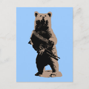 Carte Postale Armoiries de l'ours Grizzli Ours
