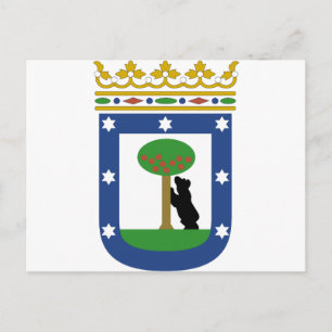 Carte Postale Armoiries de Madrid Espagne