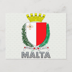 Carte Postale Armoiries de Malte