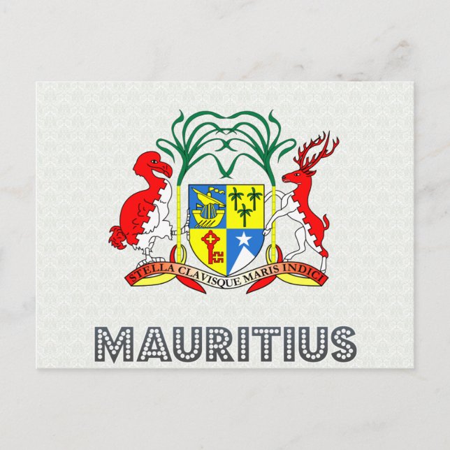 Carte Postale Armoiries de Maurice (Devant)