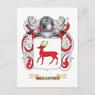 Carte Postale Armoiries de McCarthy (crête de famille)