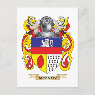 Carte Postale Armoiries de McEvoy (crête de famille)